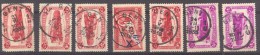 België/Belgique OBP TR/SP/CF 7 Zegels Afgestempeld/ 7 Timbres Cachet Gent Rondstempel .  Tanding Zie/dentelure Voir Scan - Andere & Zonder Classificatie