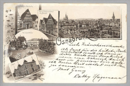 AK De NS OSNABRÜCK 1898-01-13 Litho Rosenblatt #1659 - Osnabrück