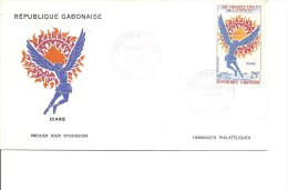 Mythologie -Icare ( FDC Du Gabon De 1970 à Voir) - Mitología