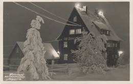 AK Cafe Pension Gasthof Zugspitze Winter Bei Waldidylle Oberbärenburg Falkenhain Schmiedeberg Dönschten Johnsbach - Schmiedeberg (Erzgeb.)