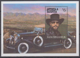 Sheet III, Antigua Sc1834 Music, Singer Hank Williams Jr., Chanteur, Musique - Singers