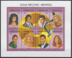 Sheet III, Grenada Sc2156 Music, Singer Michael Jackson, Elvis Presley, Madonna, Musique, Chanteur - Singers