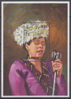 Sheet III, Gambia Sc2051 Music, Singer Ella Fitzgerald, Musique, Chanteur - Singers