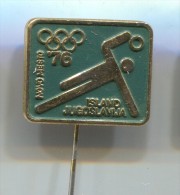 Delcampe - Handball Balonmano - ISLAND YUGOSLAVIA, Olympic, Vintage Pin Badge - Handbal
