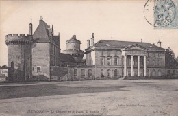 Cp , 61 , ALENÇON , Le Château Et Le Palais De Justice - Alencon