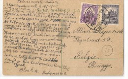 HUNGARY - BUDAPEST Bazilika 1907 POSTCARD Sent To BRUGGE - BELGIQUE - Brieven En Documenten