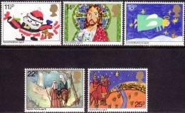 Grande-Bretagne - Y&T 1011 à 1015 (SG 1170 à 1174) ** (MNH) - Christmas - Unused Stamps