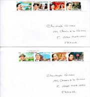 SAINT-MARIN. N°1457-68 De 1996 Sur 3 Enveloppes Ayant Circulé. Chanson Italienne. - Sänger