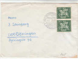 BRD Brief-Kuvert, Stempel Carolinensiel, Bei Jever, Bund MeF, 1961 - Altri & Non Classificati