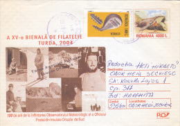 25876- SOUTH ORKNEY ISLANDS OBSERVATORY, ANTARCTIC STATION, COVER STATIONERY, 2004, ROMANIA - Onderzoeksstations