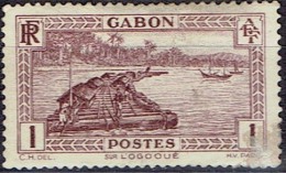 GABON # STAMPS FROM YEAR 1932 STANLEY GIBBONS 127 - Gebraucht