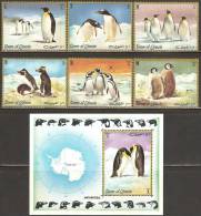 Umm Al-Qiwain 1972 Mi# 630-635 A, Block 51 ** MNH - Antarctica - Umm Al-Qiwain