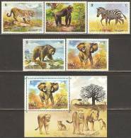 Umm Al-Qiwain 1971 Mi# 478-482 A, Block 34 ** MNH - Wild Animals - Umm Al-Qiwain