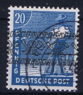 Bizone Mi Nr 43 I D    Gestempelt Used, Grünlichblau - Oblitérés