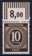 Gemeinschaftsausgaben Mi Nr 918 B W OR Farbgeprüft   MNH/**/postfrisch Oberrandstück - Mint