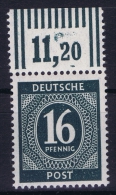 Gemeinschaftsausgaben Mi Nr 923 A W OR Farbgeprüft   MNH/**/postfrisch Oberrandstück - Nuovi