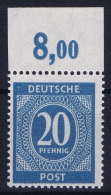 Gemeinschaftsausgaben Mi Nr 924 D P OR  Ndgz  Farbgeprüft + Signiert MNH/**/postfrisch Oberrandstück - Nuovi