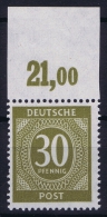 Gemeinschaftsausgaben Mi Nr 928 C P OR  Ndgz  Farbgeprüft  MNH/**/postfrisch Oberrandstück - Mint