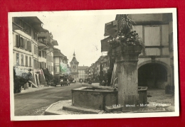 EZC-15  Morat Murten Hauptgasse, Gelaufen, Briefmarke Fehlt - Murten