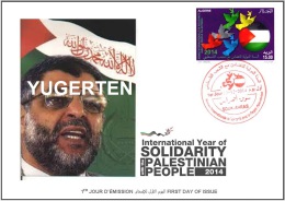 DZ - 2014 - FDC- Int. Year Of Solidarity With Palestine Al - Rantissi - Covers