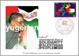 DZ - 2014 - FDC- Int. Year Of Solidarity With Palestine Al - Rantissi Sheikh Yassin Yacine - Covers