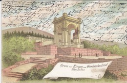 ALLEMAGNE----GRUSS VOM SIEGES UND FRIEDENSDENKMAL EDENKOBEN---voir 2 Scans - Edenkoben