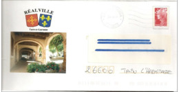 Lettre PAP  De  "  Realville   ( 82 )   Du  13 - 07 - 2010    Sur Facsimilé   N° 4230  Ou  4413 - PAP: Aufdrucke/Beaujard