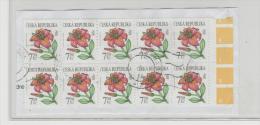 Tschechien 005/ Lilie,10-er  Einheit  O - Used Stamps
