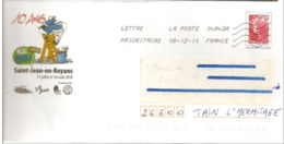 Lettre PAP  De  "  Saint Jean  En  Royans  " ( 26 )  - Du  08 - 12 - 2010   Sur Facsimilé   N° 4230  Ou  4413 - PAP: Aufdrucke/Beaujard