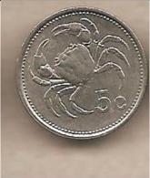 Malta - Moneta Circolata Da 5 Centesimi - 1986 - Malta