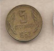 Bulgaria - Moneta Circolata Da 5 Stotinki - 1962 - Bulgarien