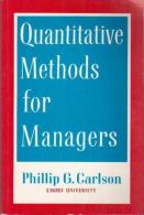 Quantitative Methods For Managers By Carlson, Phillip - Economie