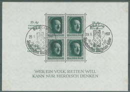 GERMANY - 1937 Reichsparteitag Overprint S/S - Bloques