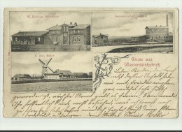 Gruss Aus Westerdeichstrich  *  Ebelings Wirtschaft - Jens Mühle, Molen, Moulin - Genossenschaftsmeierei - Büsum