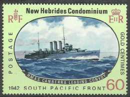 New Hebrides - 1967 Pacific War (Canberra Cruiser) 60c MNH **       SG 127  Sc 125 - Ongebruikt