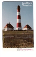 GERMANY  - A 23/94 - Direktion Kiel - Leuchtturm Lighthouse Westerhever - A + AD-Series : D. Telekom AG Advertisement