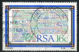 South Africa 1987 Mi 716 Circular Postmark The Bible | Book, Language, Letters | Map - Gebraucht