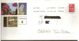 Lettre  PAP  De   "  Vence  "  ( 26 )   Du 24 - 04 - 2009   Sur  Facsimilé  N° 3734b - PAP: Aufdrucke/Lamouche