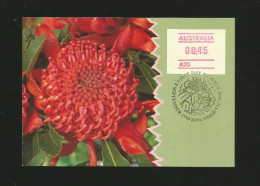 Australien 1994  Mi.Nr. 51 ATM , Flowers - Maximum Card - First Day Of Issue - Automaatzegels [ATM]
