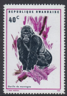Rwanda 1970 Native Fauna: Mountain Gorilla. Mi 401 MNH - Gorillas