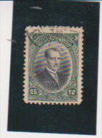 Turkey Scott # 656 Used 25g Overprint From 1927 Catalogue $20.00 - Gebruikt