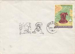 26067- ARCHAEOLOGY, DACIAN STATUE, STAMP AND SPECIAL POSTMARK ON COVER, 1976, ROMANIA - Archeologie