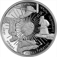 LATVIA - 5 Euro 2014 Coin Of Seasons - 22 G Silver .925 - Only 10,000 Pcs - PROOF Original Box & CoA - Lettonie