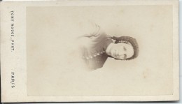 Photographie Montée Sur Carton / Buste De Femme / Tony Rouge/Paris / Vers 1890  PHOTN15 - Alte (vor 1900)