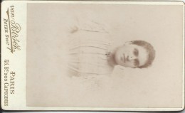 Photographie Montée Sur Carton /Buste De Femme /Van Bosch /Paris / Vers 1890  PHOTN24 - Oud (voor 1900)