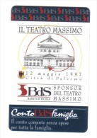 Il Teatro Massimo  10000 Lire Nuova Cod.schede.023 - Públicas  Publicitarias