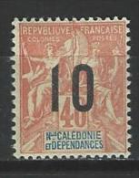 Nouvelle Calédonie Yv. 108, Mi 105 I * - Unused Stamps