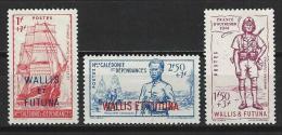 Wallis & Futuna Yv. 87-89, Mi 97-99 * - Unused Stamps