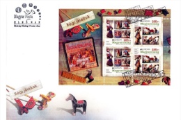 HUNGARY-2015.FDC Minisheet - Europa - Old Toys / Dolls / Wooden Toys   MNH!!! - Poupées