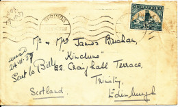 South Africa Cover Sent To Scotland SPRINGS 8-11-1937 - Lettres & Documents